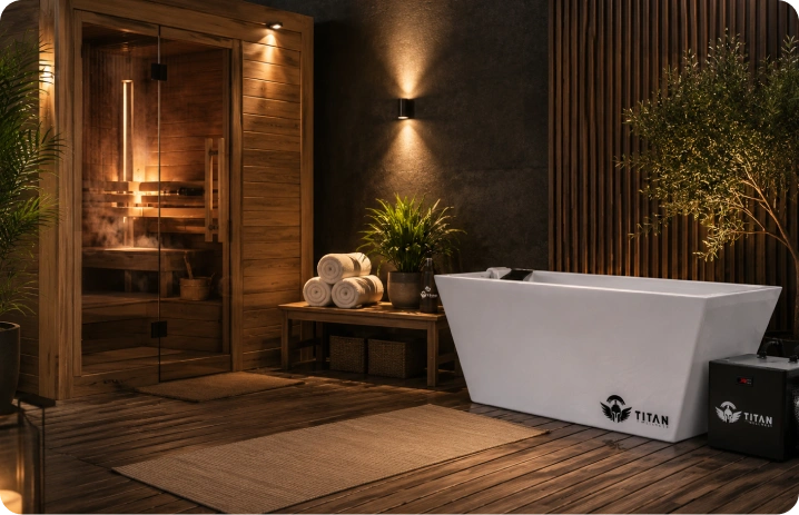 Cold Plunge and Sauna Together