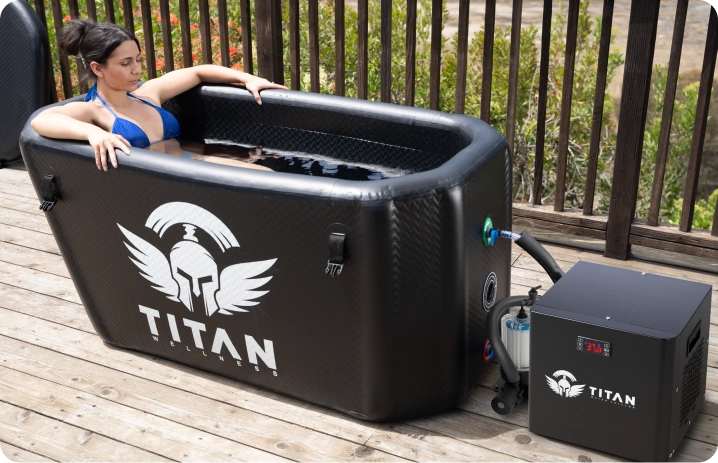 Titan Cold Plunge Outdoor Setup